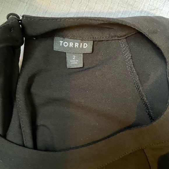 Torrid Black Studio Knit Hi-Lo Skater Dress - Size 2XL - Picture 8 of 12
